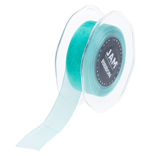 JAM Paper 7/8" x 25yd. Sheer Organza Ribbon